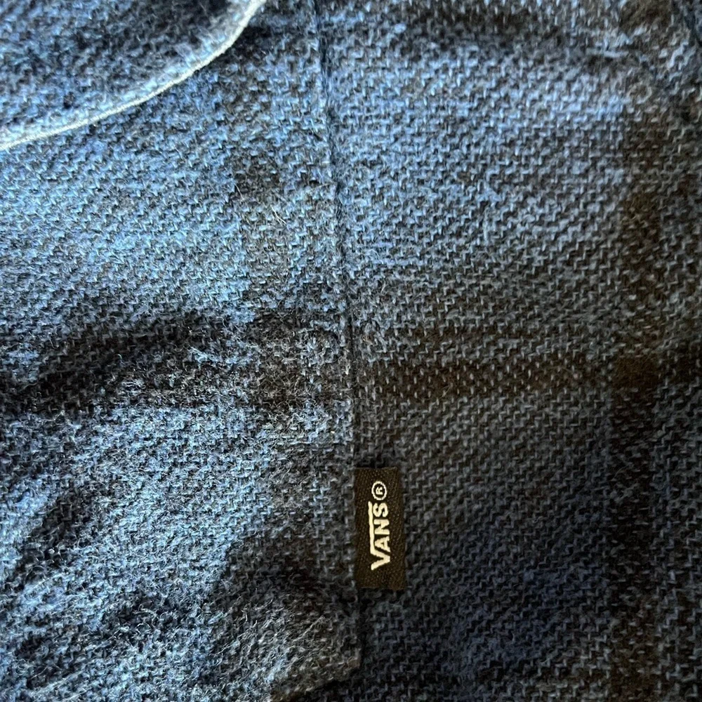 Vans Hooded Long Sleeve Flannel Shirt SZ M